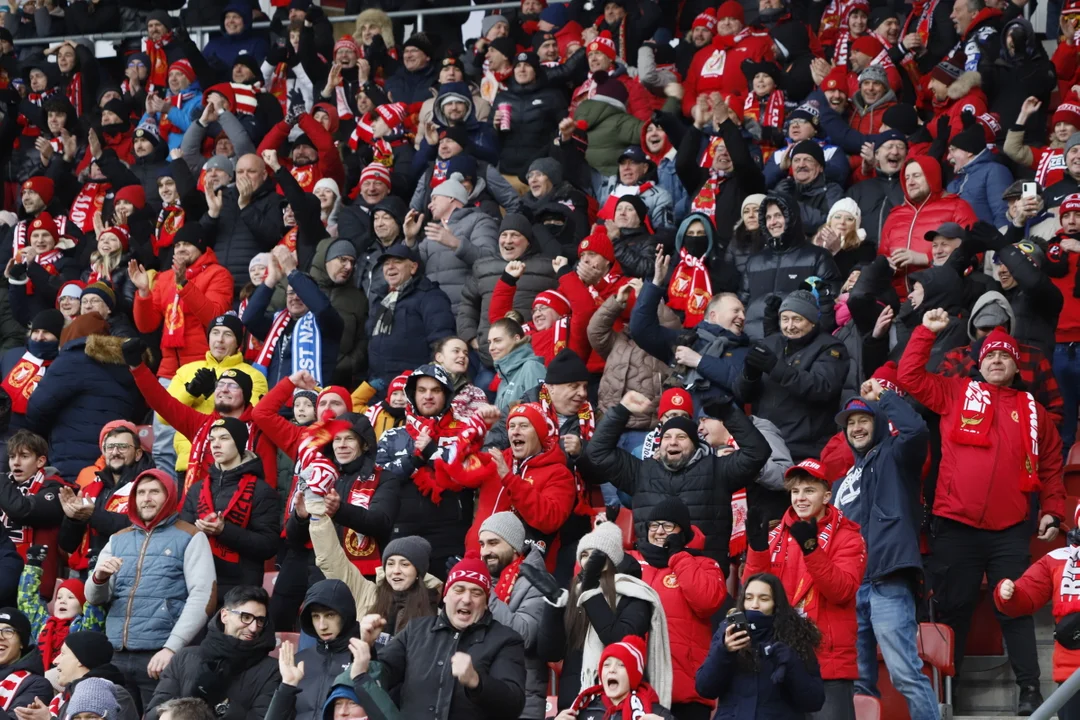 Mecz Widzew – Cracovia, Łódź 9 lutego 2025 r.