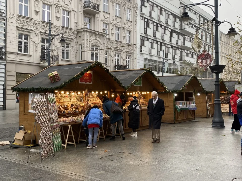 Jarmark Bożonarodzeniowy na Piotrkowskiej w Łodzi