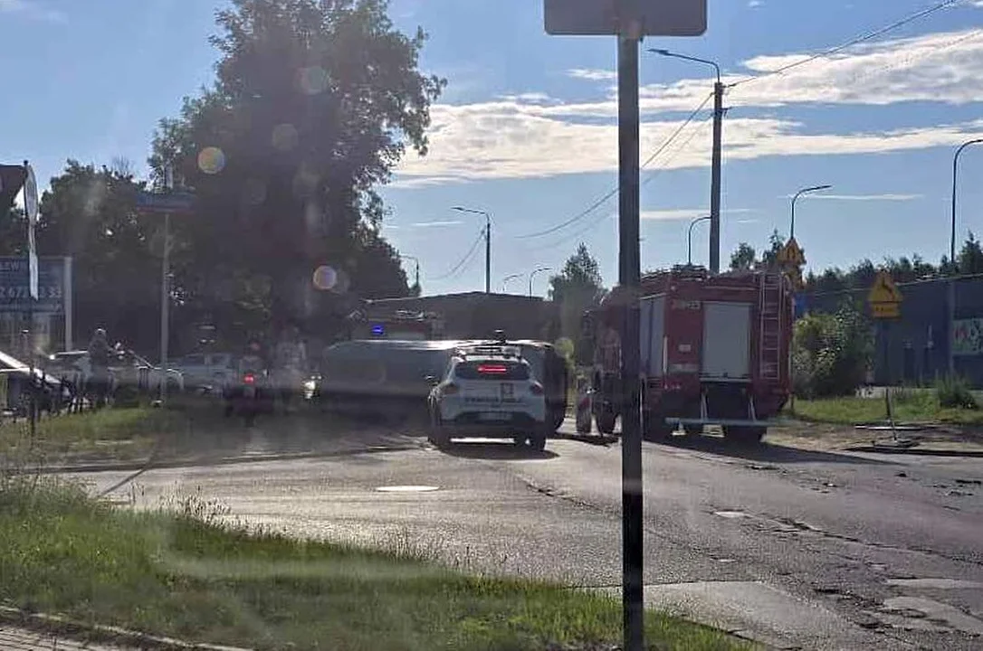 Wypadek na Marmurowej w Łodzi