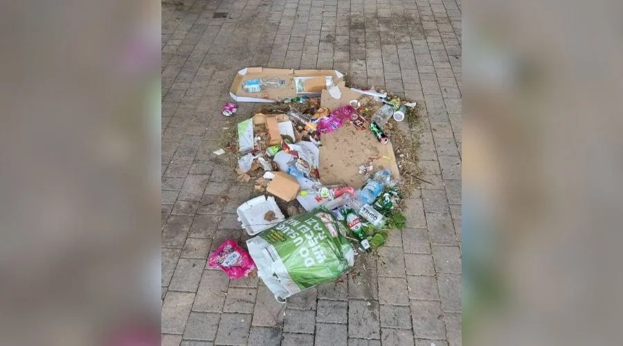 Wandalizm na Placu Straży w Moszczenicy