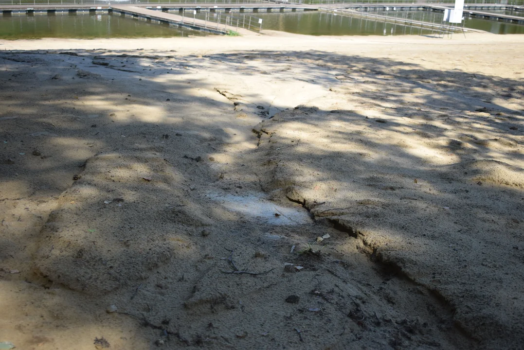 Plaża na Malince w naprawie