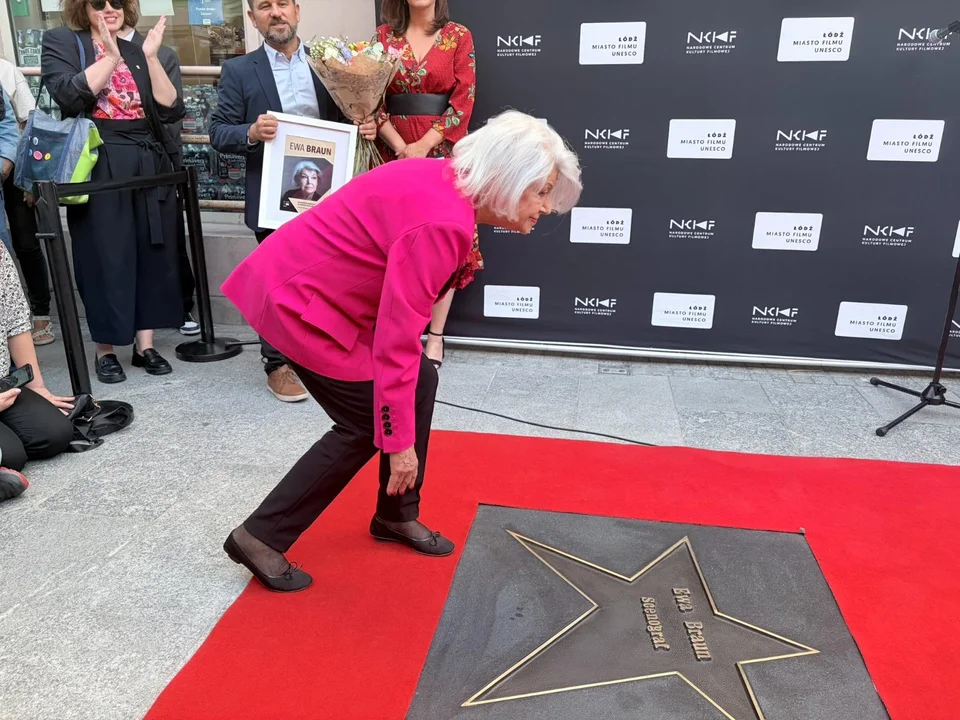 Ewa Braun w Łódzkiej Alei Gwiazd