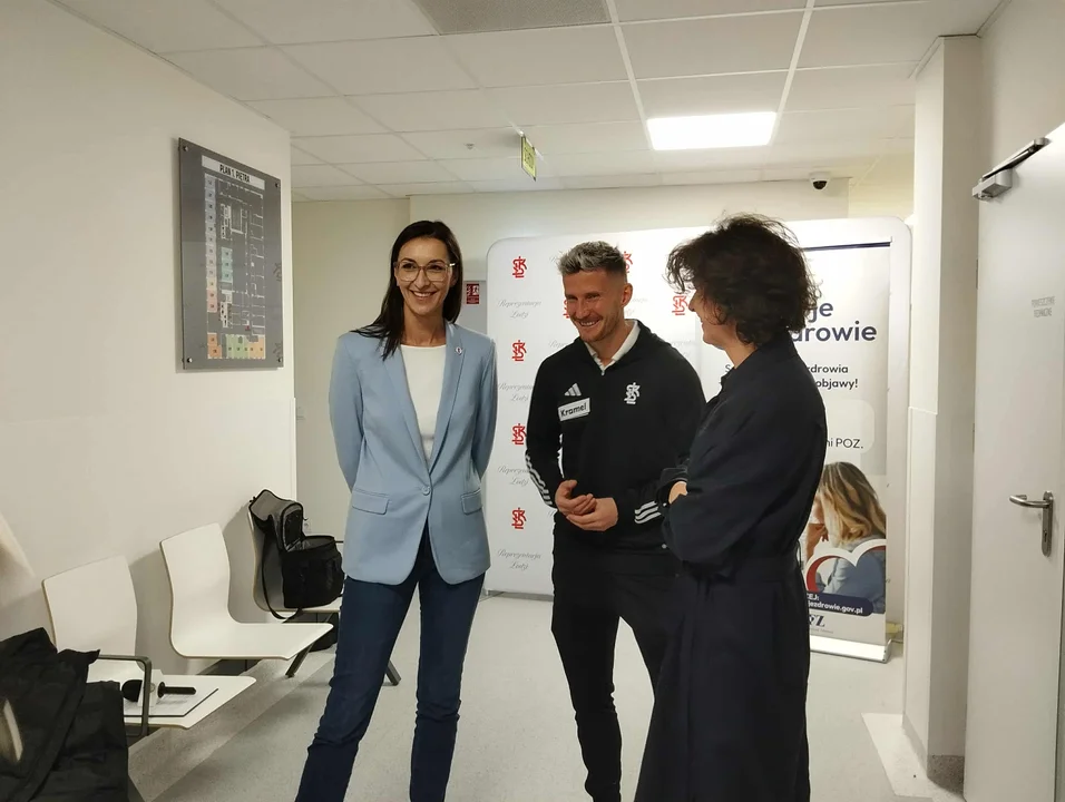 Piłkarze ŁKS-u Łódź zachęcają do badań profilaktycznych