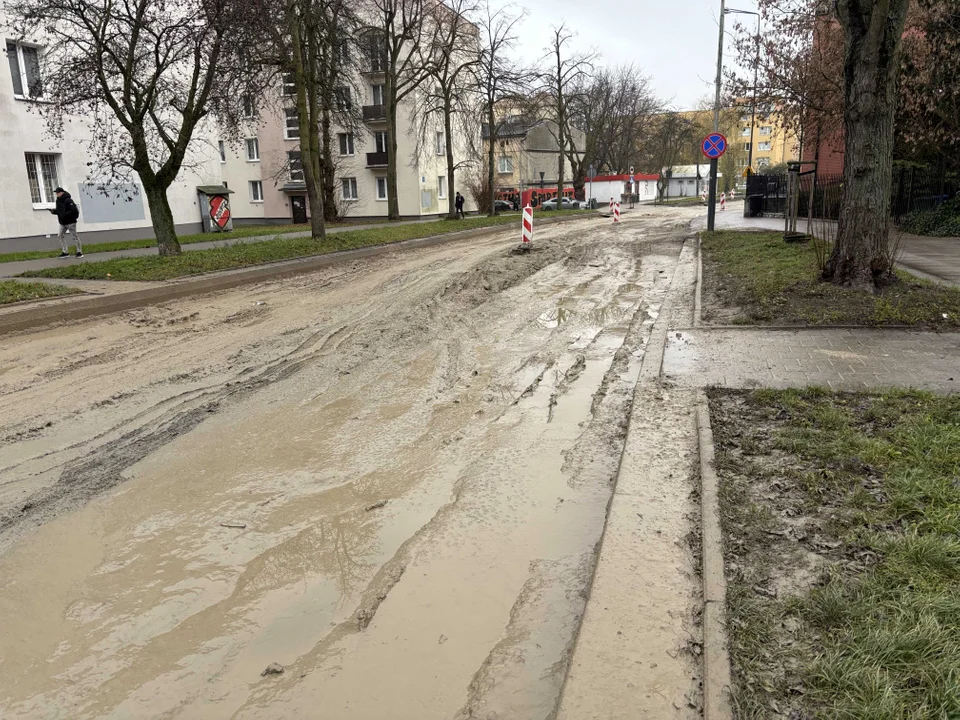 Remont ulicy Boya-Żeleńskiego w Łodzi