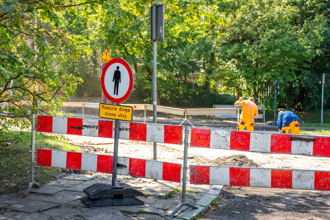 Trwa remont ulicy Sterlinga w Łodzi