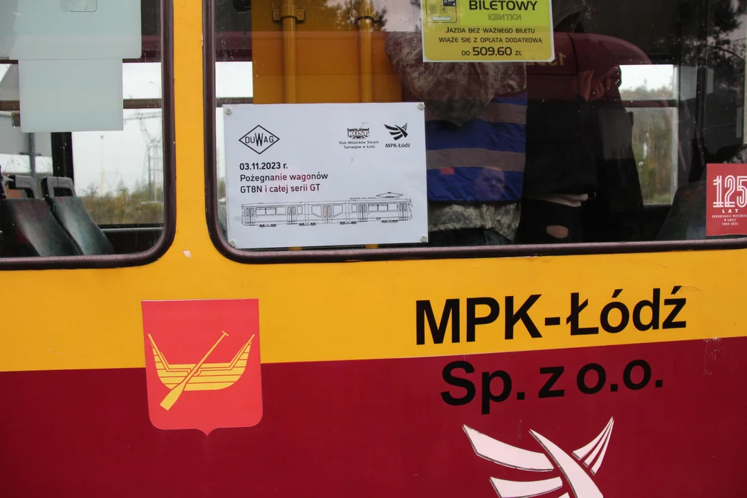 Pożegnanie tramwajów GT8N w MPK Łódź