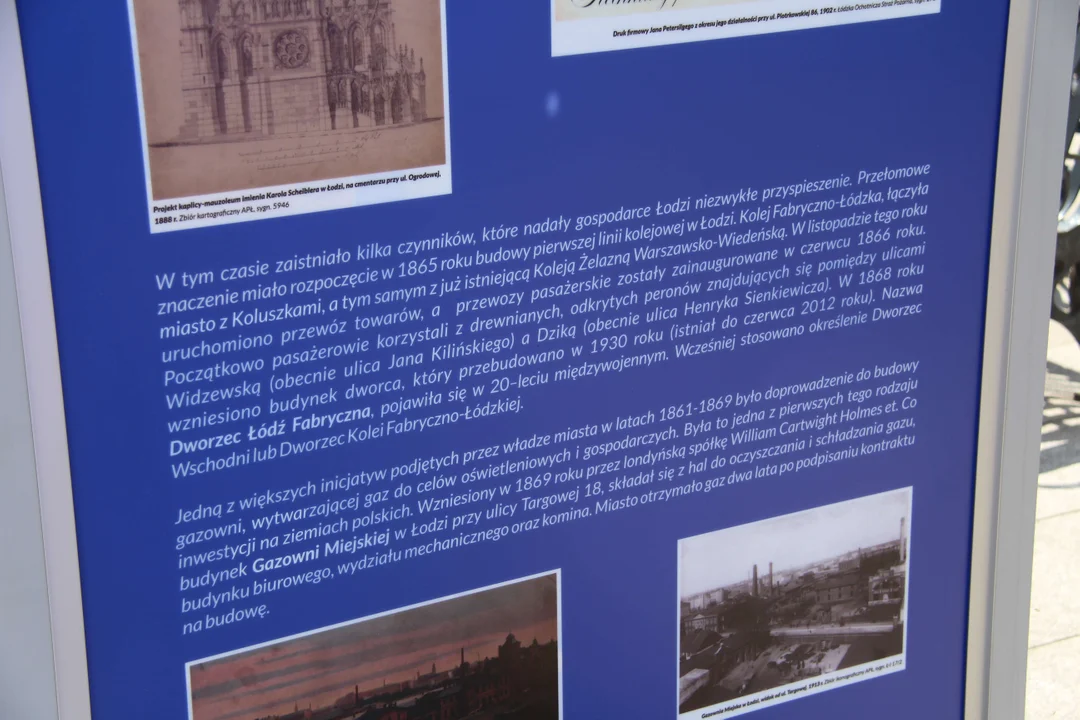 Niezwykłe wystawy o historii naszego miasta na ulicy Piotrkowskiej