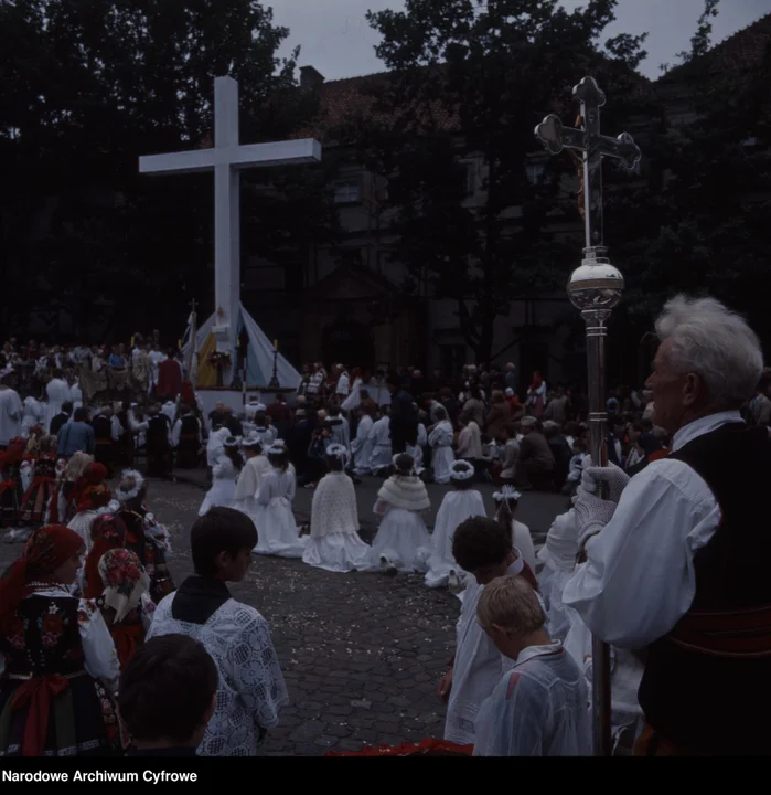 Uroczystość Bożego Ciała w Łowiczu, 1991 rok