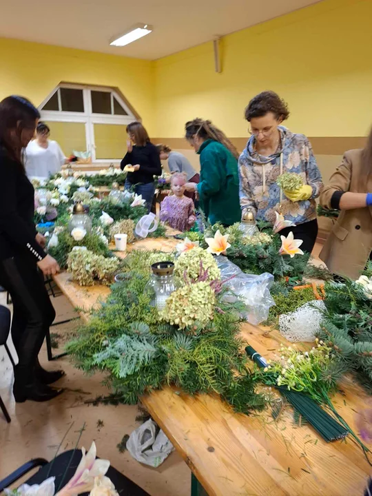 Warsztaty florystyczne w Gminnym Ośrodku Kultury w Piątku