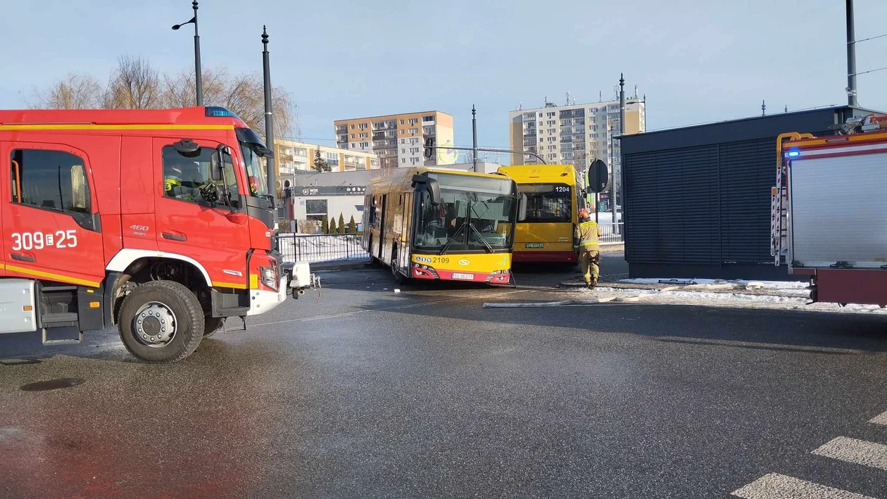 Zderzenie autobusów na Retkini