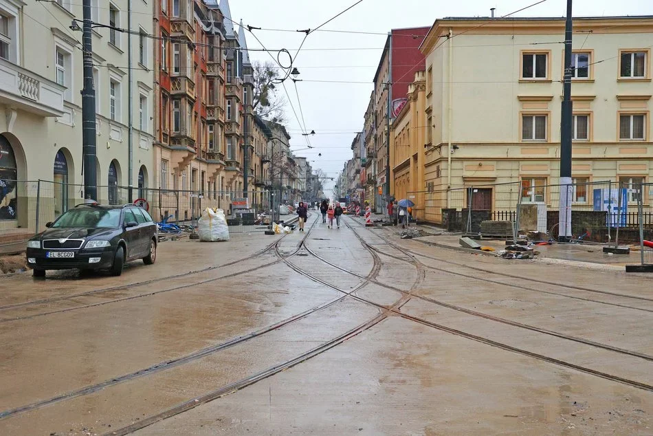 Powrót tramwajów na ulicę Zachodnią w Łodzi