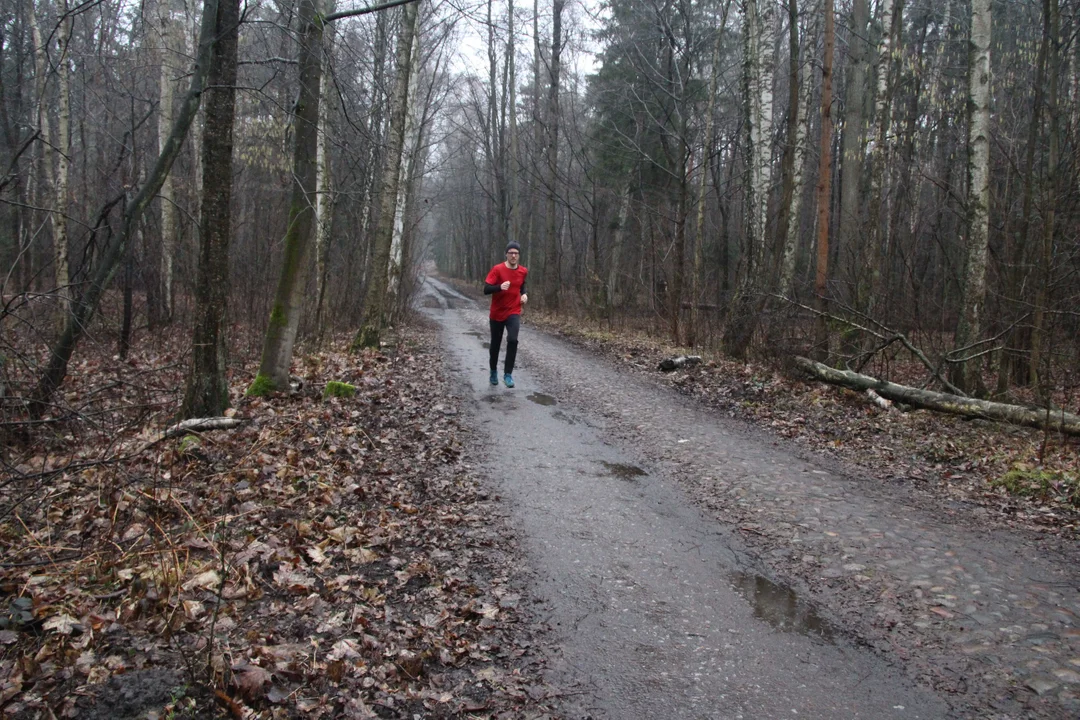 Walentynkowy parkrun w Lesie Łagiewnickim