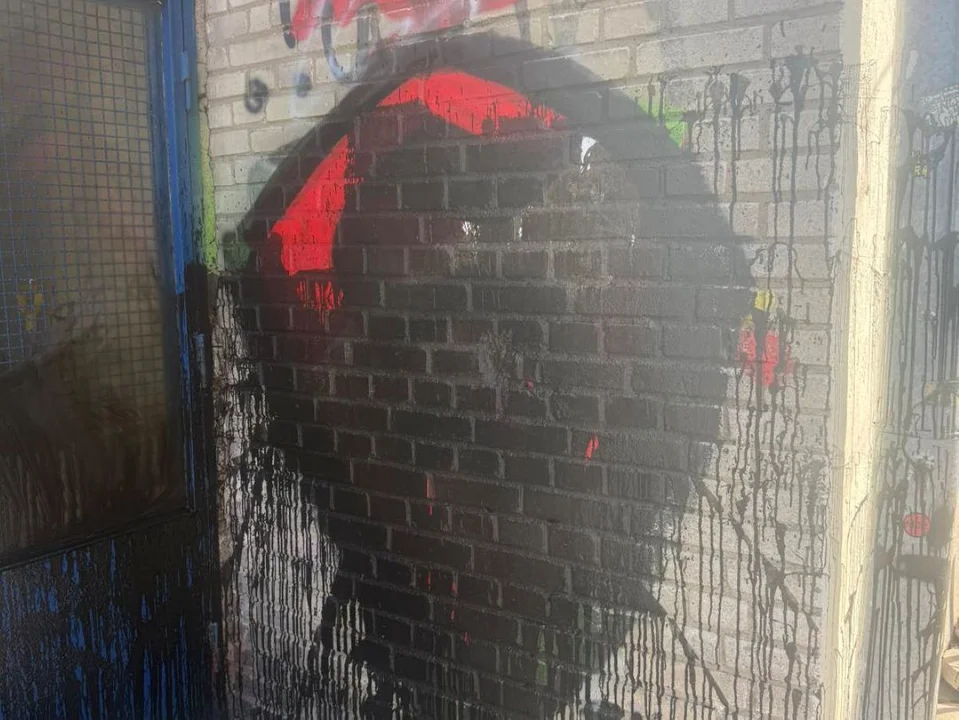 Pomazane ściany na Bałutach