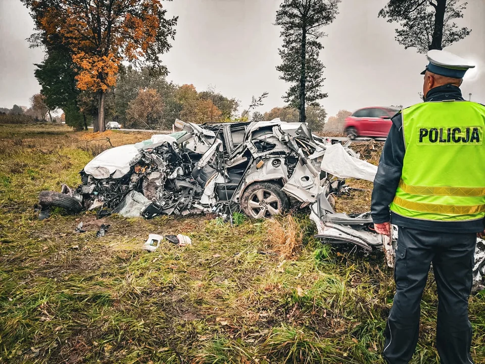 Kobieta zginęła w wypadku pod Zgierzem. Poszukiwani są świadkowie zdarzenia [AKTUALIZACJA, ZDJĘCIA] - Zdjęcie główne