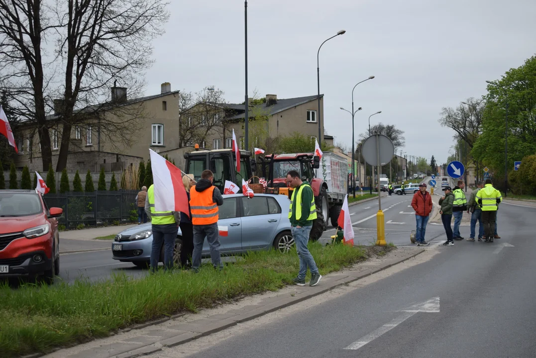 Rolnicy protestują w Zgierzu