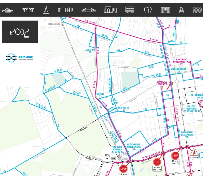 Potężne utrudnienia dla kierowców i pasażerów MPK Łódź. Utrudnienia w każdej części miasta [mapa]