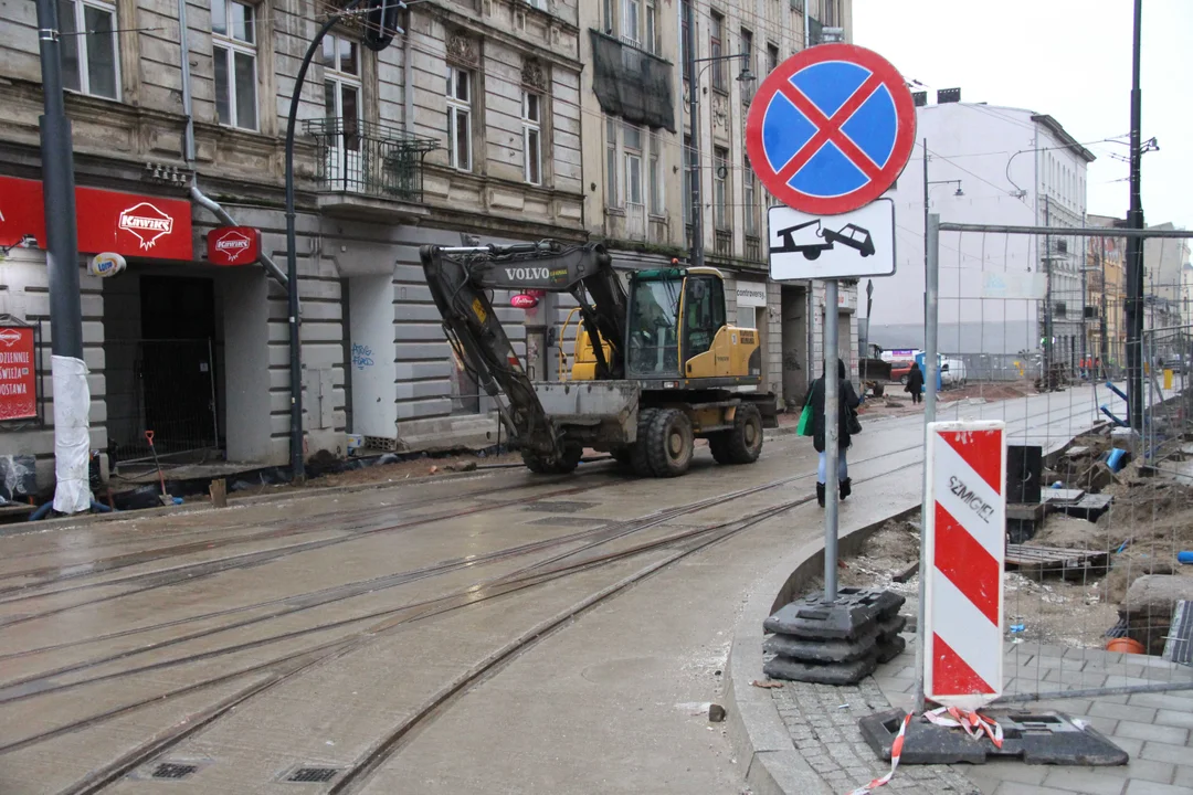 Powrót tramwajów MPK Łódź na skrzyżowanie Zachodnia/Legionów w Łodzi