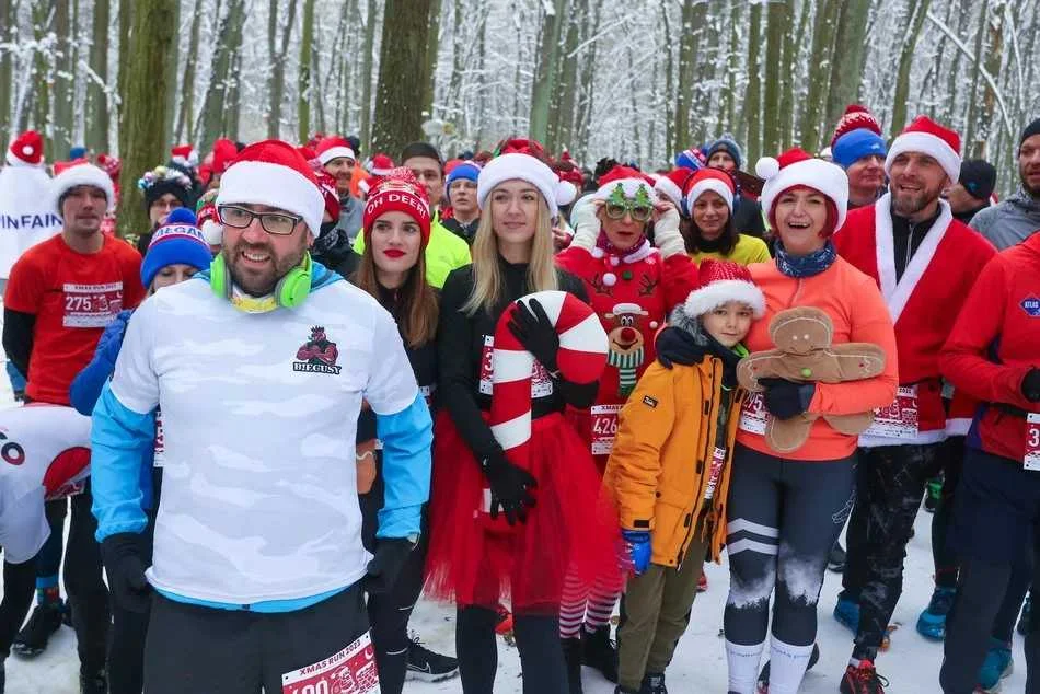 Xmas Run 2023 w Lesie Łagiewnickim w Łodzi