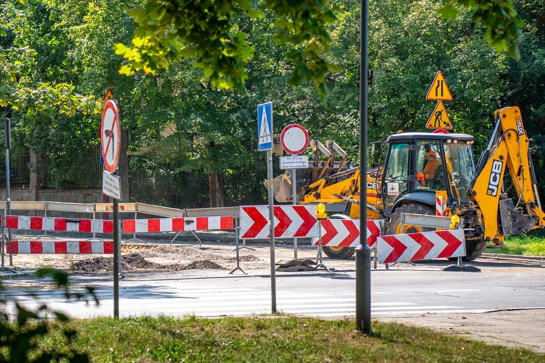 Trwa remont ulicy Sterlinga w Łodzi