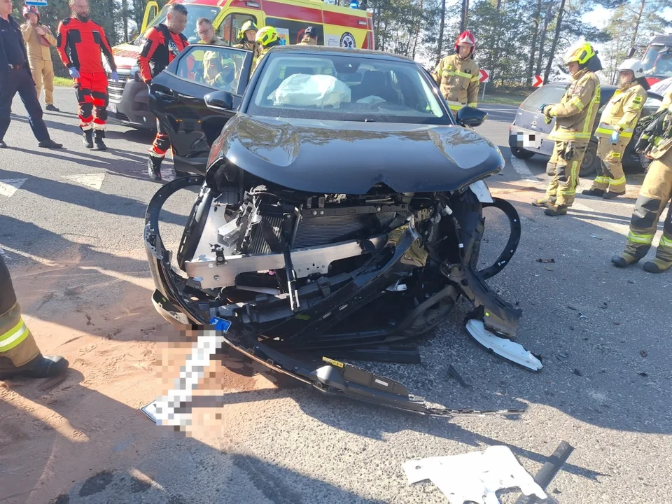 Wypadek na obwodnicy Kleszczowa. To tylko początek problemów 28-latka [FOTO] - Zdjęcie główne