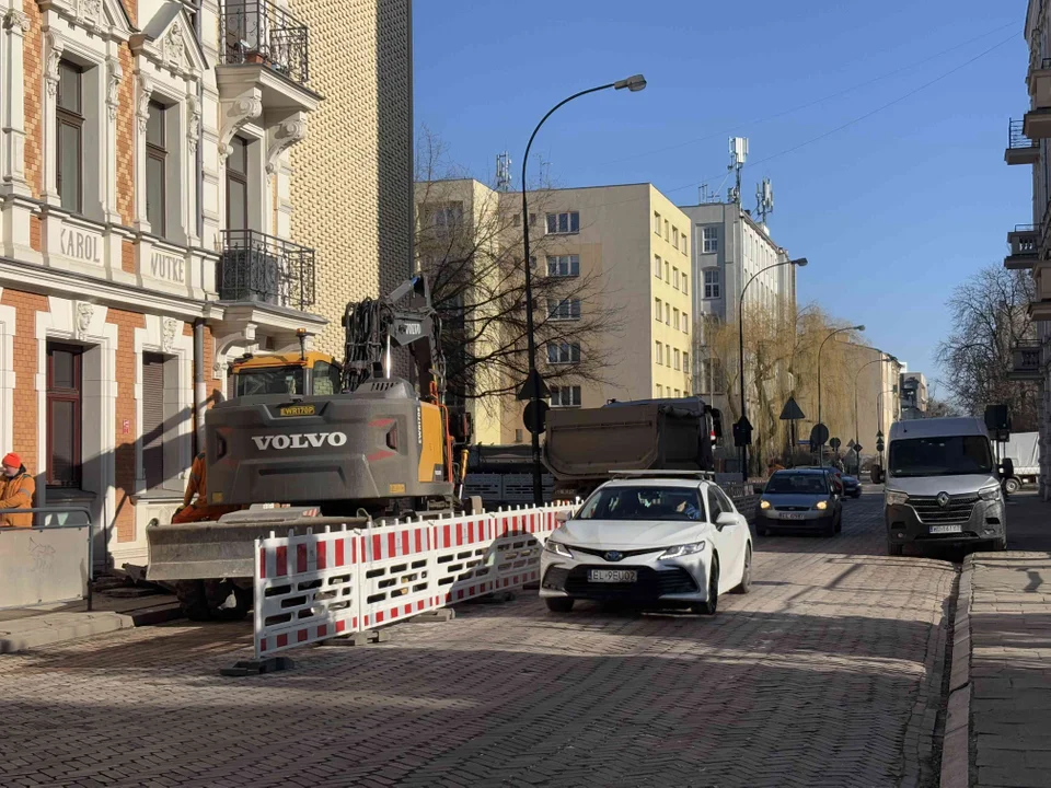 Ruszył remont kolejnego odcinka ulicy Jaracza w Łodzi