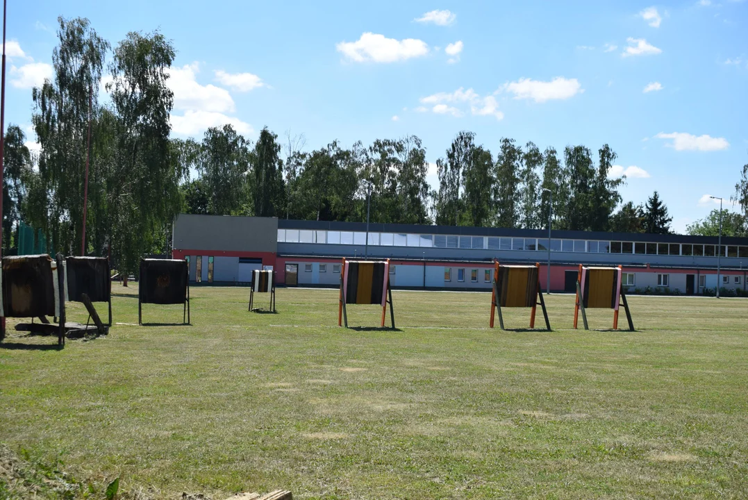 Balon pneumatyczny na terenie MOSiR Zgierz