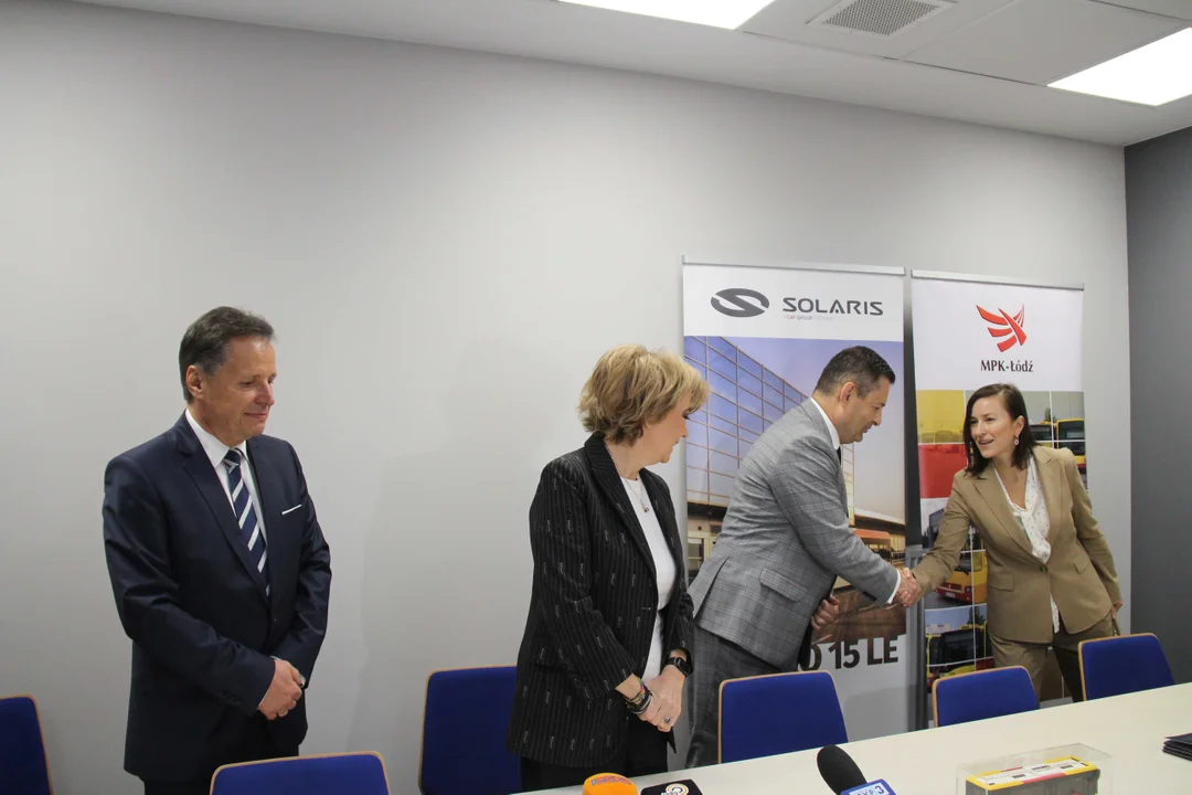 Nowe autobusy marki Solaris w barwach MPK Łódź