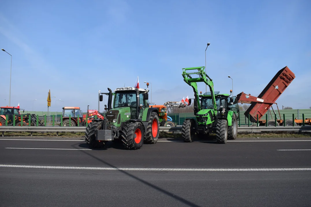 Protest rolników w Łódzkiem