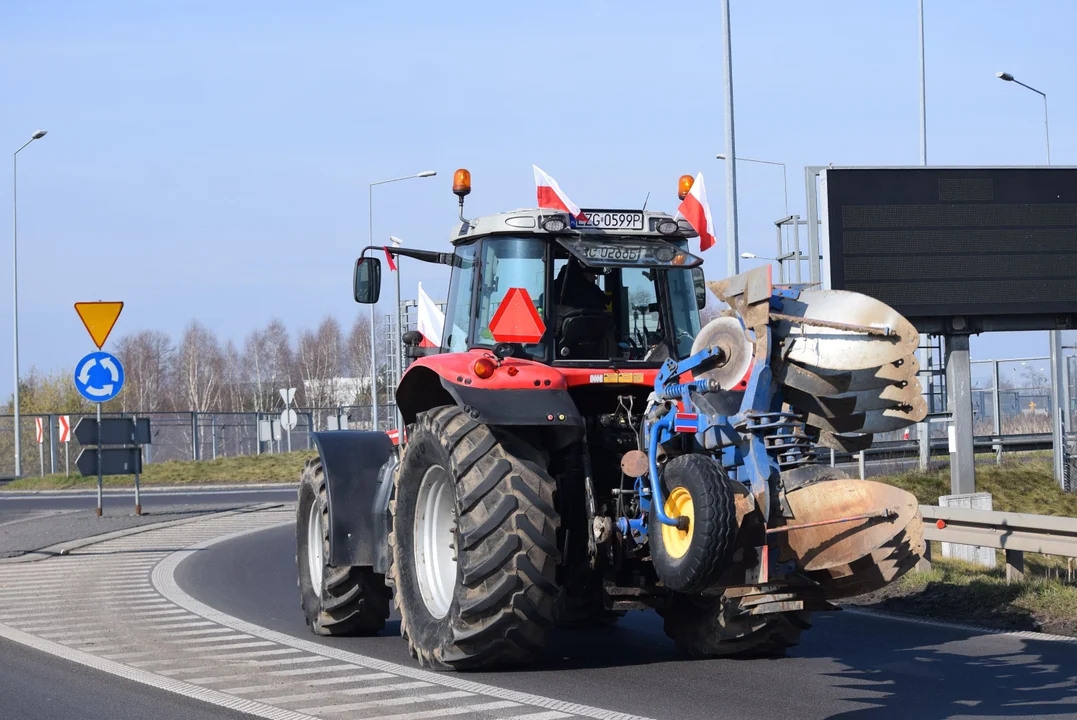 Protest rolników w Łódzkiem