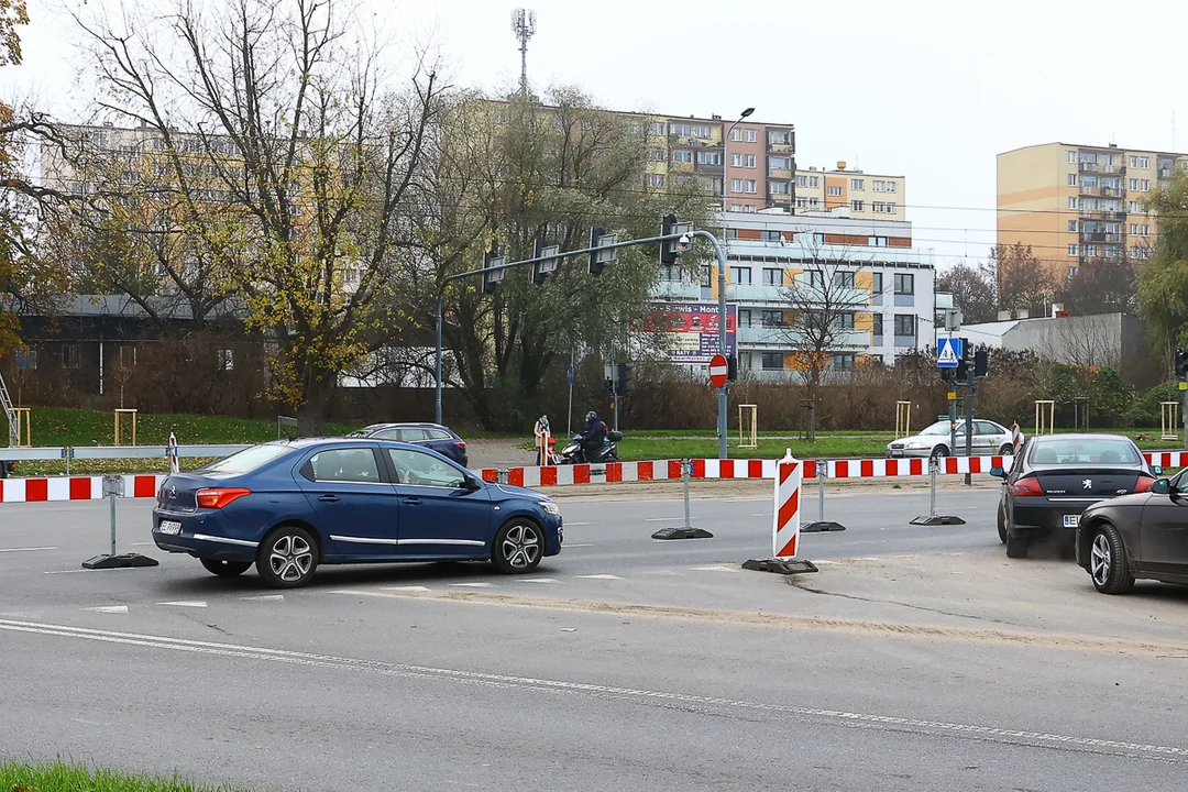 Korki na al. Włókniarzy w Łodzi