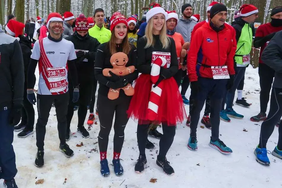 Xmas Run 2023 w Lesie Łagiewnickim w Łodzi