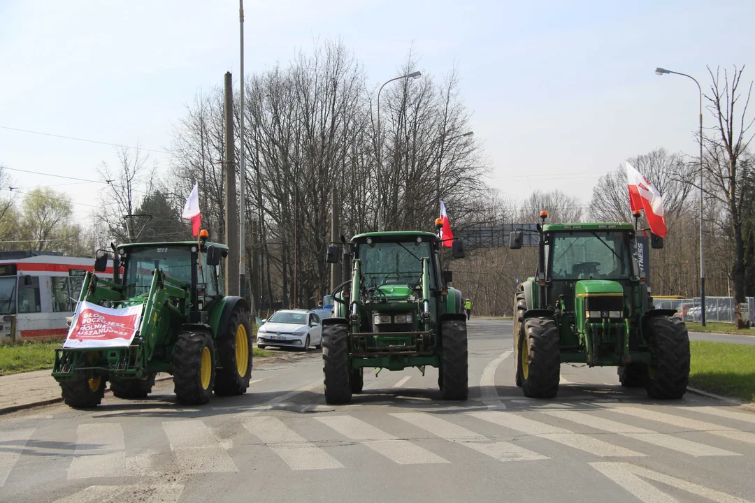 Protest rolników w Łódzkiem