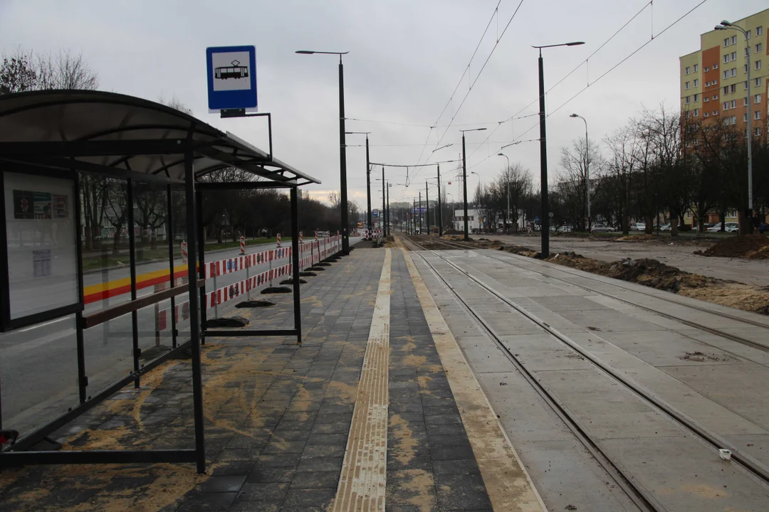 Powrót tramwajów MPK Łódź na remontowany al. Śmigłego-Rydza w Łodzi