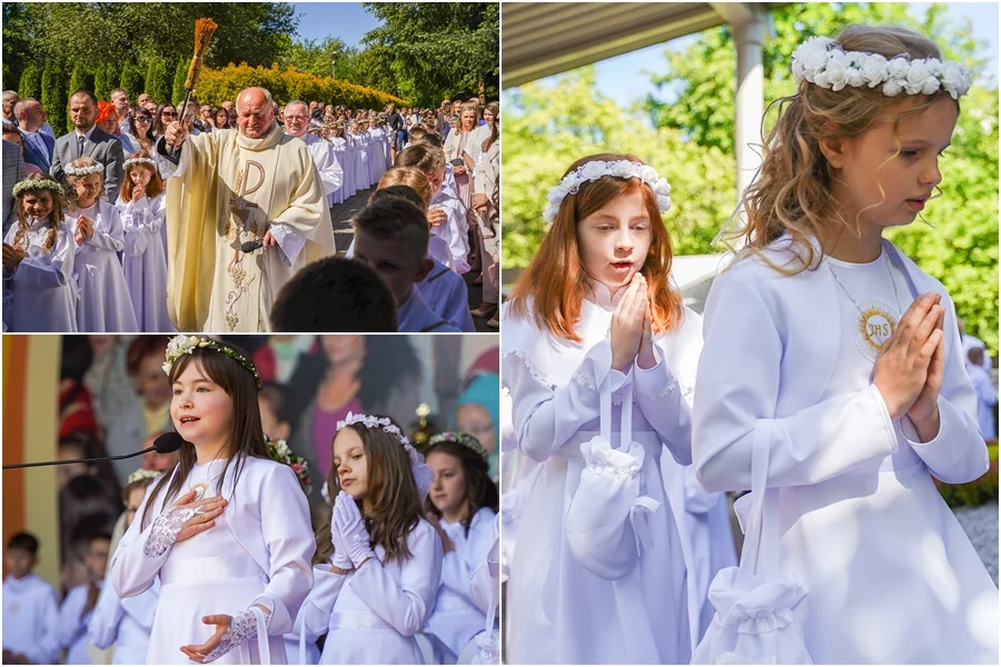 Pierwsza Komunia Święta w parafii Narodzenia NMP w Bełchatowie. Zobacz, jak wyglądała uroczystość [FOTO] - Zdjęcie główne