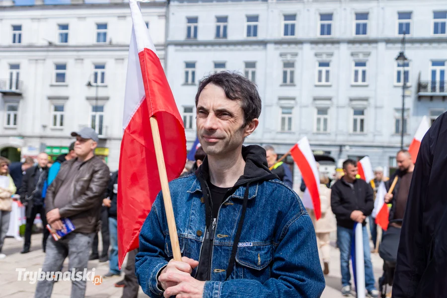 Protest rolników i Braun w Piotrkowie