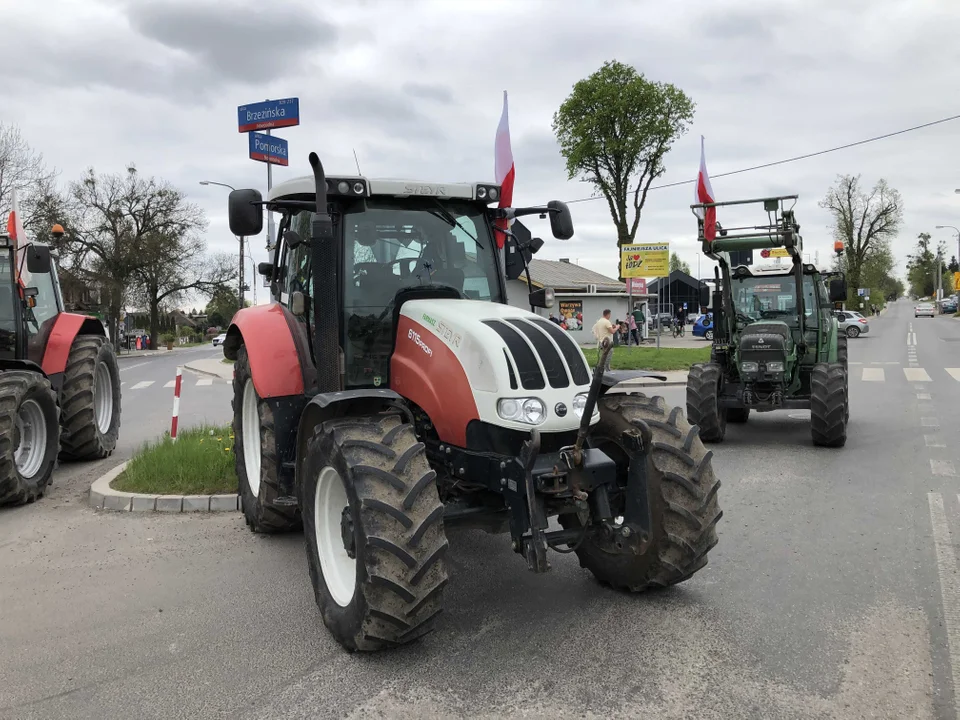 Protest rolników w Nowosolnej - 12.04.2024 r.