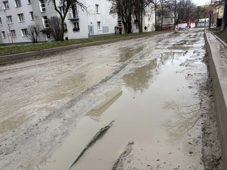 Remont ulicy Boya-Żeleńskiego w Łodzi