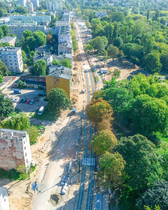 Trwa remont ulicy Wojska Polskiego w Łodzi