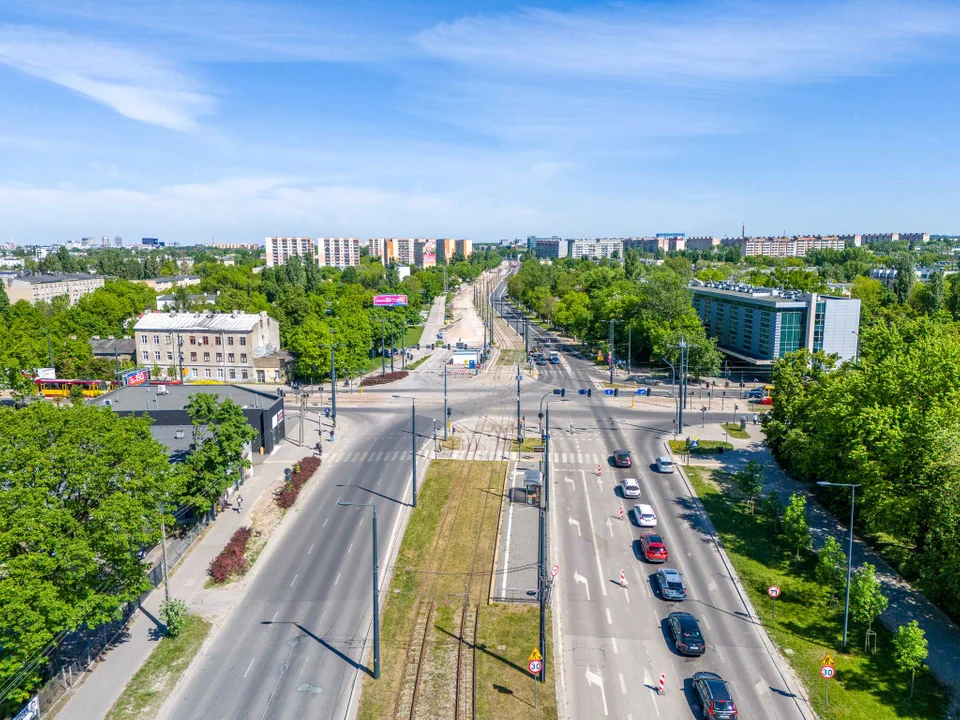 Trwa remont al. Śmigłego-Rydza od Przybyszewskiego do Dąbrowskiego