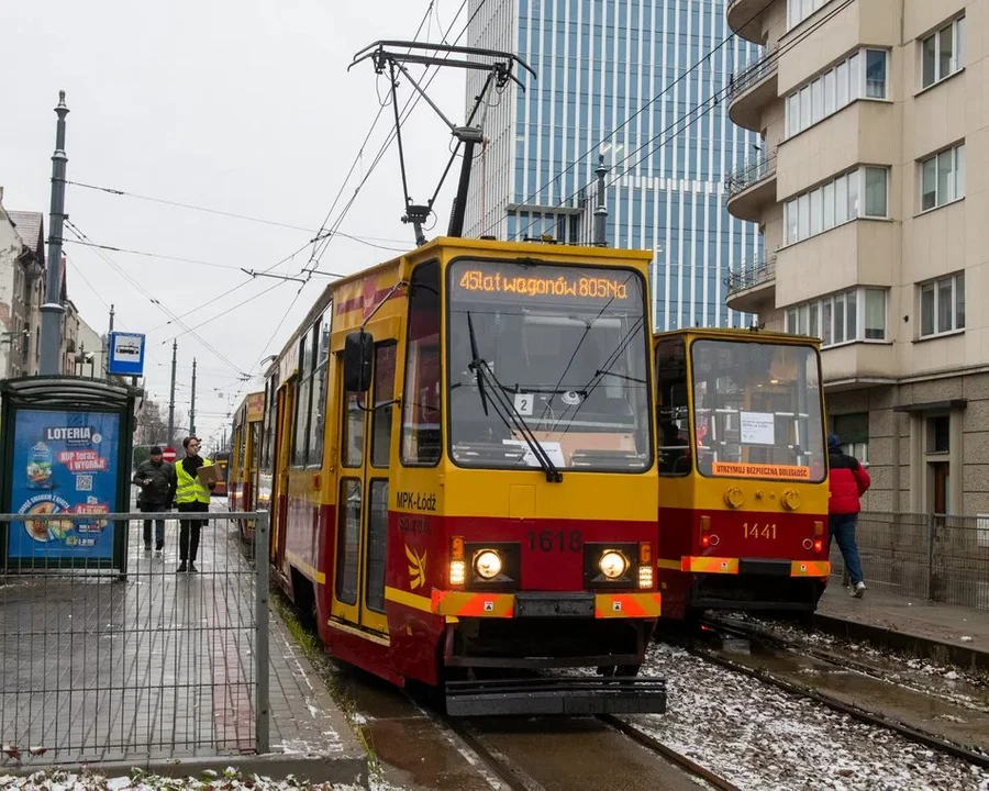 45-lecie tramwajów Konstal 805Na w Łodzi