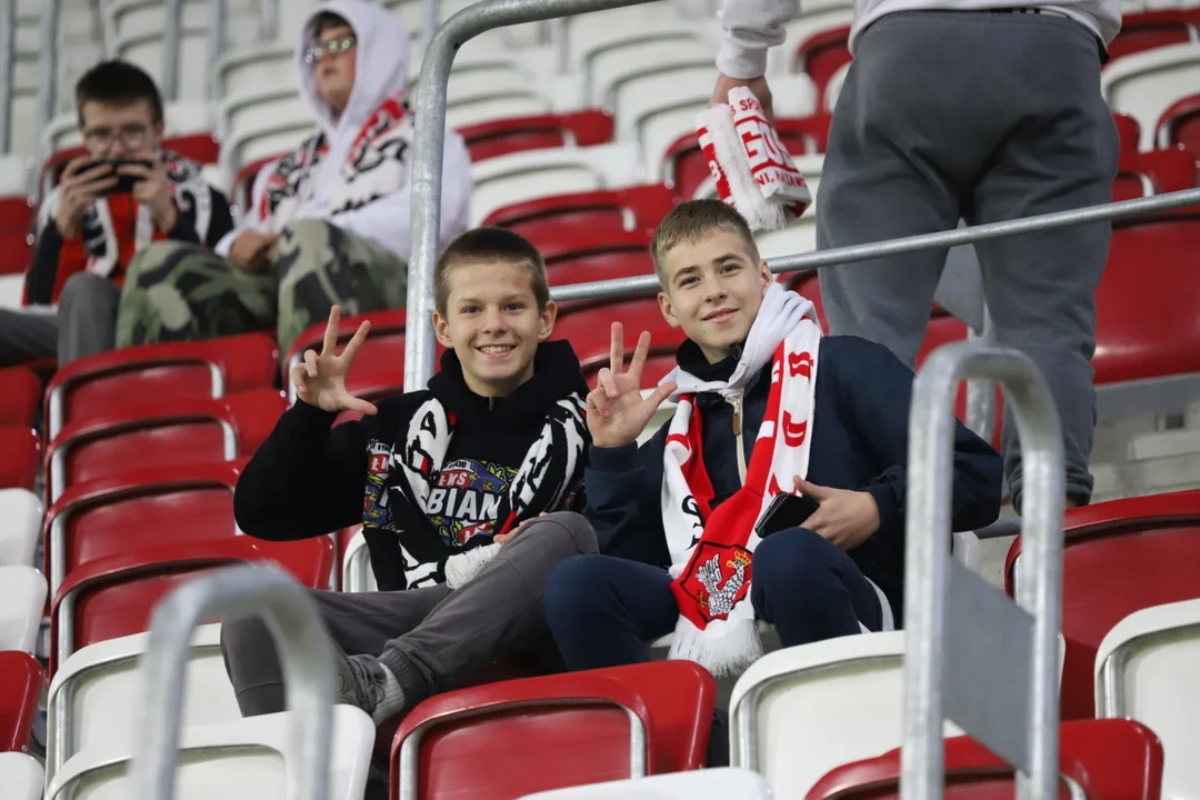 Kibice ŁKS-u Łódź podczas meczu z Górnikiem Zabrze