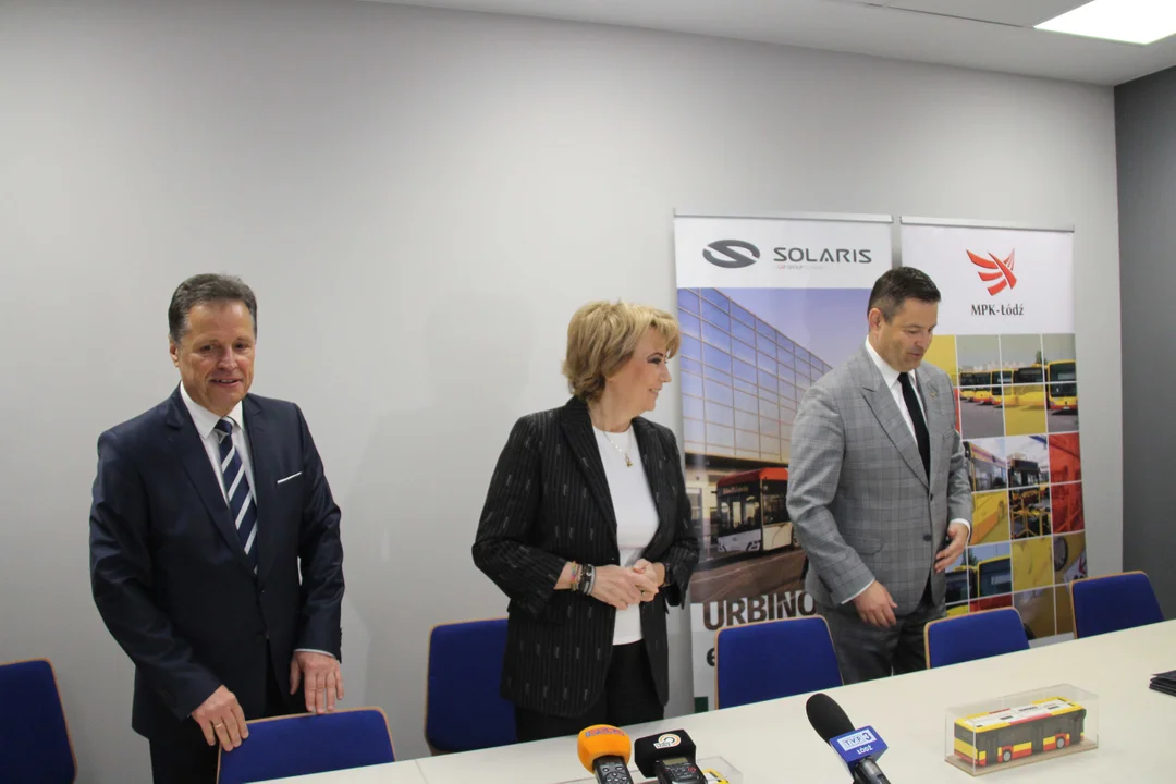 Nowe autobusy marki Solaris w barwach MPK Łódź