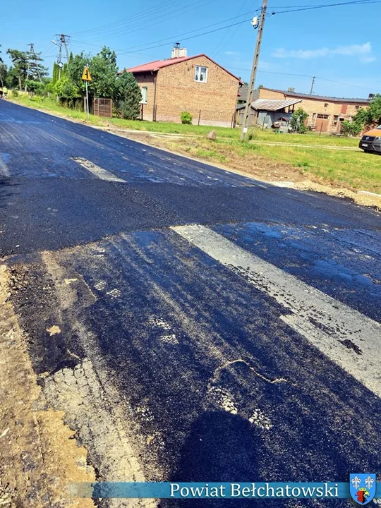 Zamknięta droga w gminie Zelów