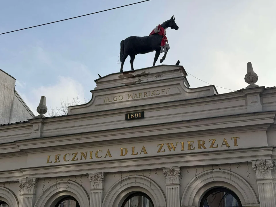 Budynek lecznicy dla zwierząt „Pod koniem” w Łodzi