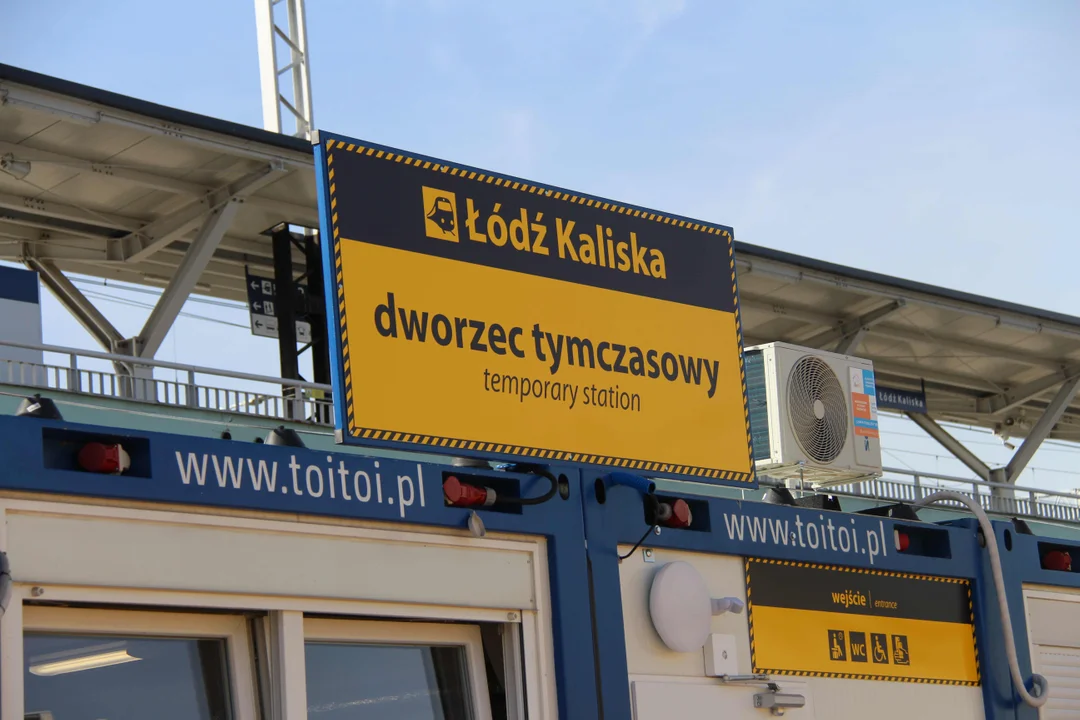 Na dworcu Łódź Kaliska otwarty został dworzec tymczasowy