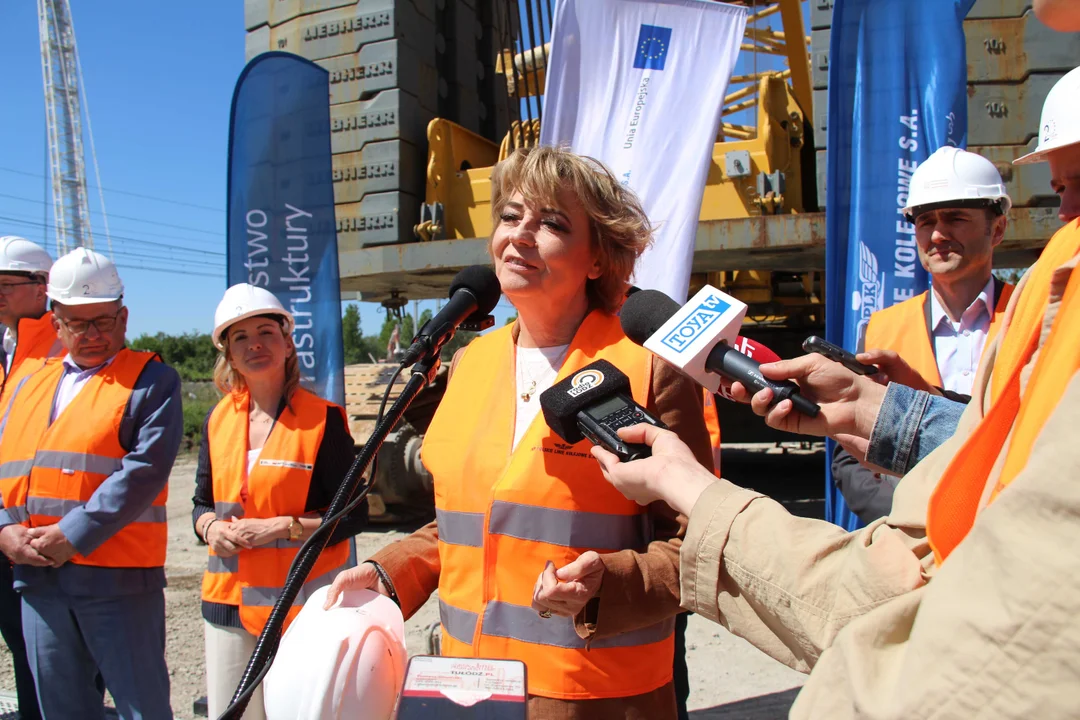 Trwa budowa tunelu kolejowego pod Łodzią - odcinek do przystanku Łódź Koziny