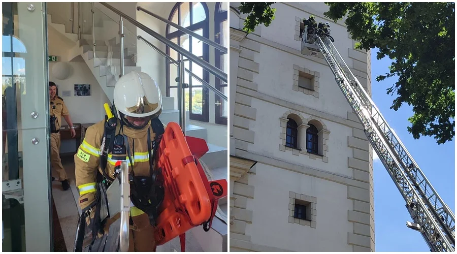 Ewakuacja świątyni. W akcji strażacy z naszego powiatu [ZDJĘCIA] - Zdjęcie główne