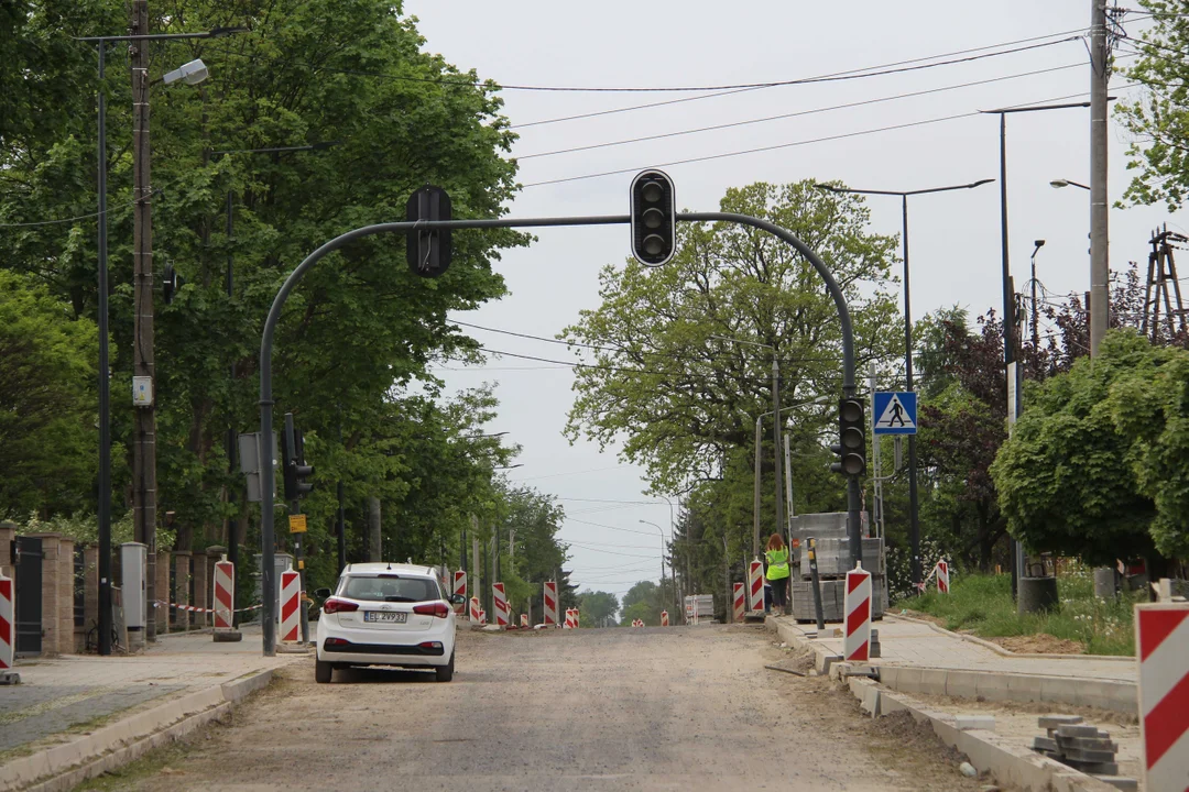 Trwa remont ulicy Pomorskiej i Mileszki w Łodzi