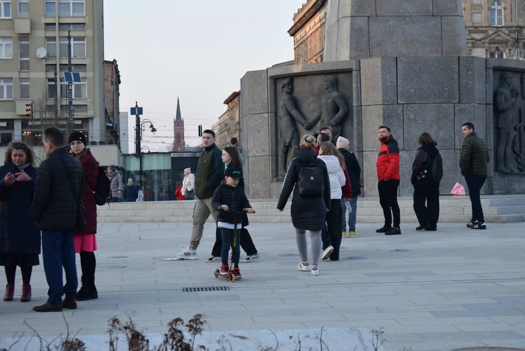 Plac Wolności w Łodzi po otwarciu