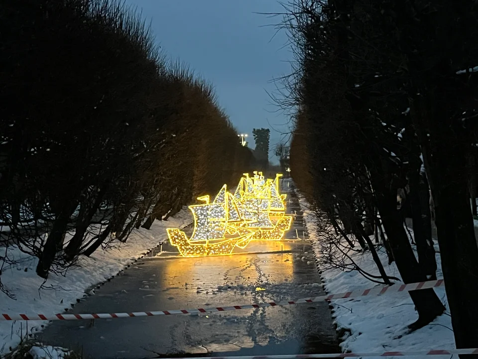 Iluminacje świetlne w Parku Oliwskim